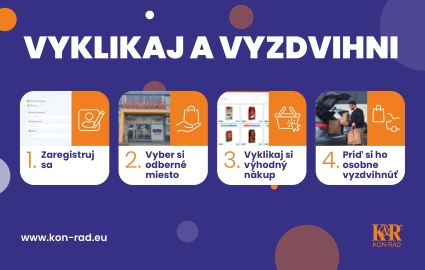NOVINKA: Vyklikaj a vyzdvihni - nakupujte jednoducho a pohodlne